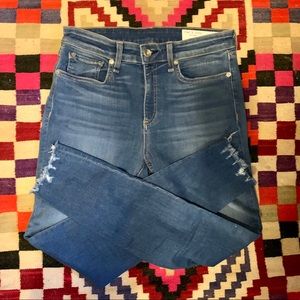 Rag & Bone Cate Frayed Ankle Skinny Jeans